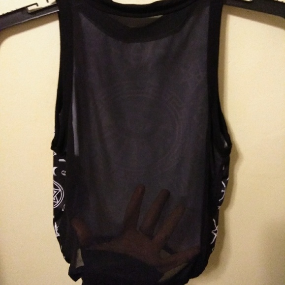 *SOLD*Banned Apparel Occult Crop Top - Picture 3 of 3